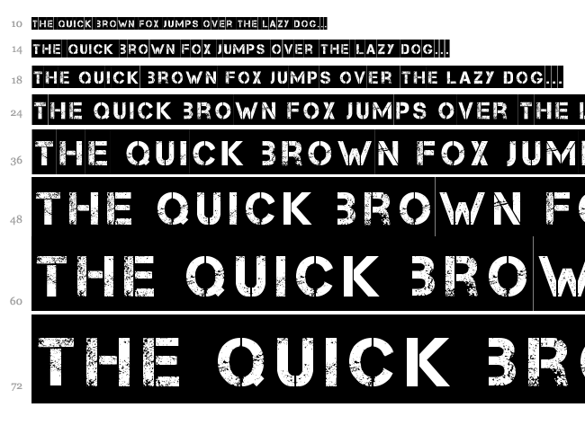 Take Cover font waterfall